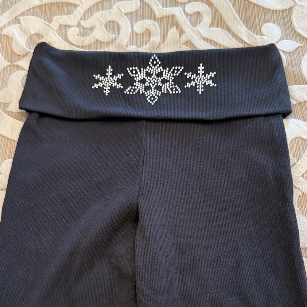 Forever 21 Black Leggings with Sparkling Detail
